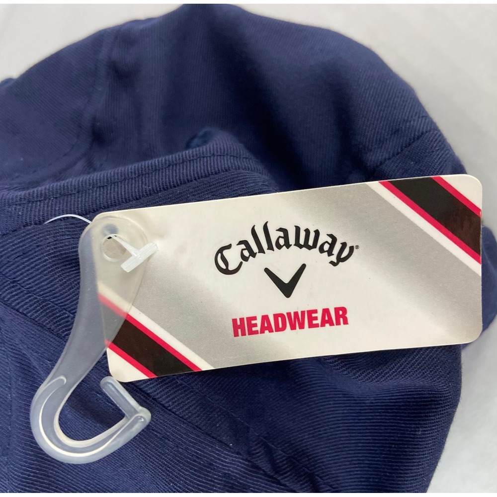 Callaway Weather Series Navy FlexFit Golf Hat S/M UPF 30+ NWT - Picture 3 of 16